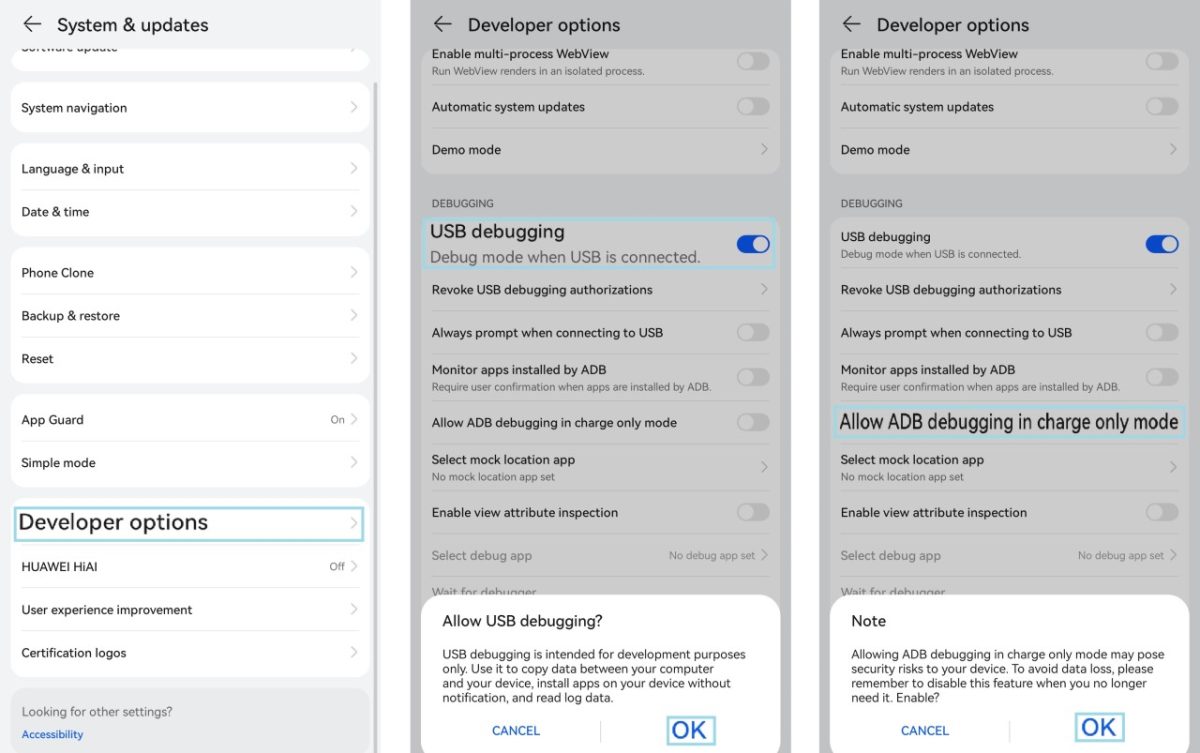 How to Enable USB debugging on Huawei? – WASD+ | wasd.plus