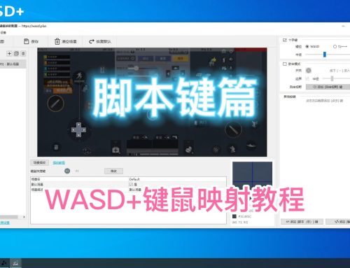 【WASD+】键鼠映射教程——脚本键篇，涵盖一键上下车、快速捡包、快切背包功能